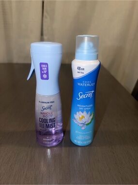 Secret Cooling Deo Mist & Weightless Dry Spray - Light Blue & Purple